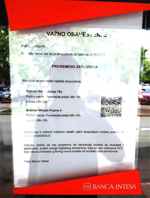 Banka Intesa zatvorila ekspozituru u Novom Sadu, virus među zaposlenima