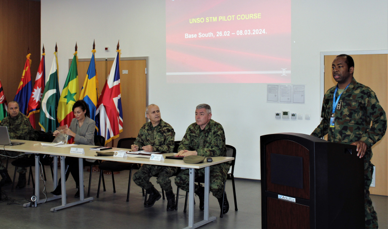 Baza Jug Bujanovac: Pilot-kurs za štabne oficire Ujedinjenih nacija