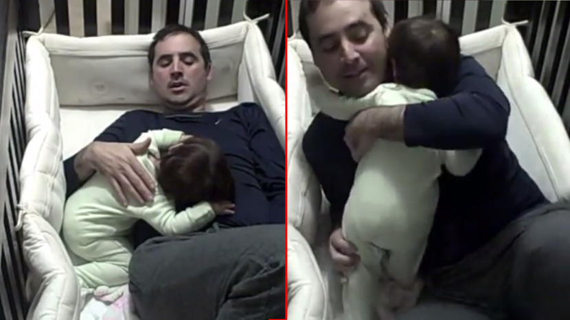 Beba nije htela da prestane da plače, a onda je tata napravio GENIJALAN potez (VIDEO)