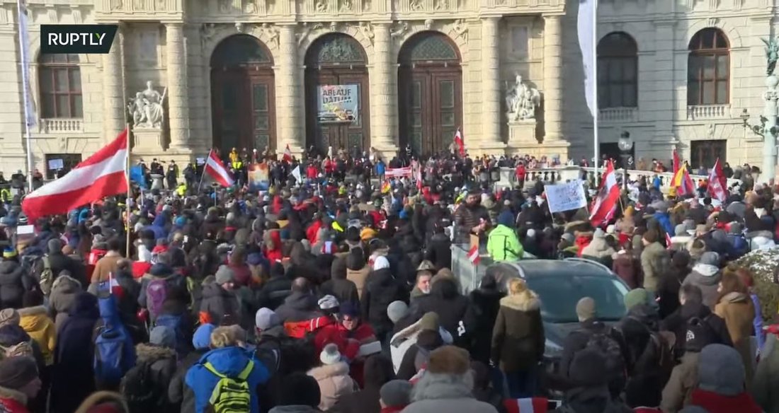 Beč: Veliki protest anti-koronaša