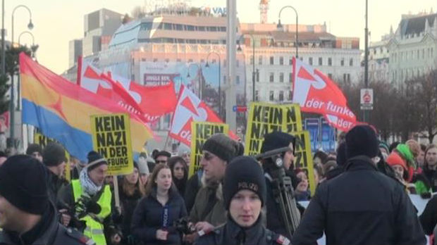 Beč, protest protiv kandidata desnice Norberta Hofera