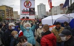 
					Beloruski opozicioni lider uhapšen zbog učešća na protestu 
					
									