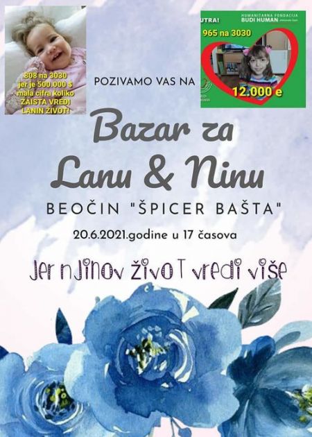 Beočinski humanitarni bazar i turnir u basketu za Lanu Jovanović i Nikolinu Radičić