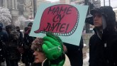 Beograd: Još jedan protest Mame su ljute, uprkos snegu