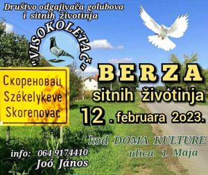 Berza sitnih životinja 12. februara u Skorenovcu