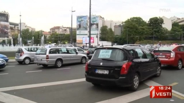Centar Beograda biće paralisan: Protest taksista do ispunjenja zahteva VIDEO