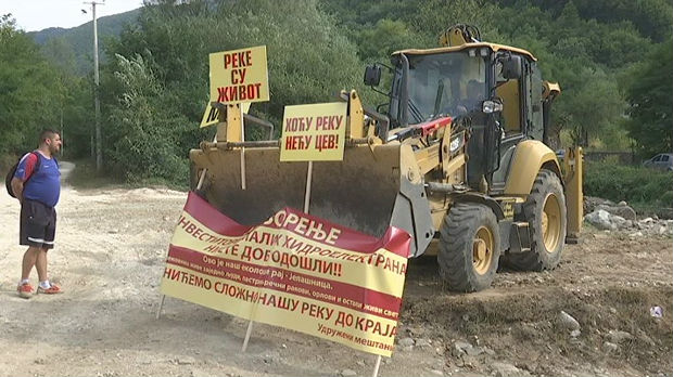 Blokada puta ka Kopaoniku zbog izgradnje mini-hidroelektrane