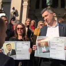 Boško Obradović i SzS NASTAVLJAJU svoju PROPAGANDNU KAMPANJU! Ispred Skupštine Srbije hteli da izazovu nove incidente (FOTO)