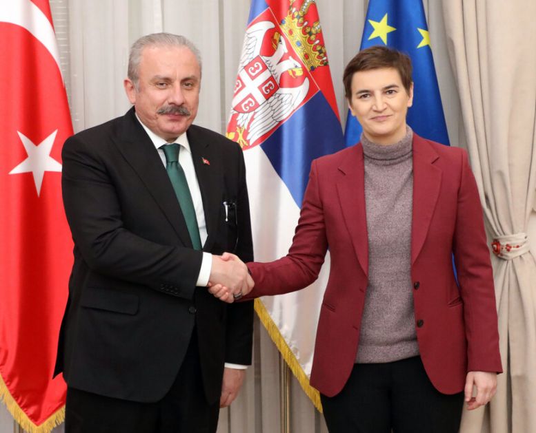 Brnabić i Šentop razgovarali o saradnji Srbije i Turske