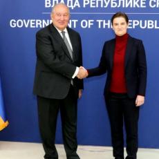 Brnabić razgovarala sa predsednikom Jermenije: ODLIČNA SARADNJA DVE ZEMLJE NA SVIM POLJIMA!