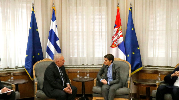 Brnabić sa ambasadorom Diakofotakisom uoči posete Grčkoj
