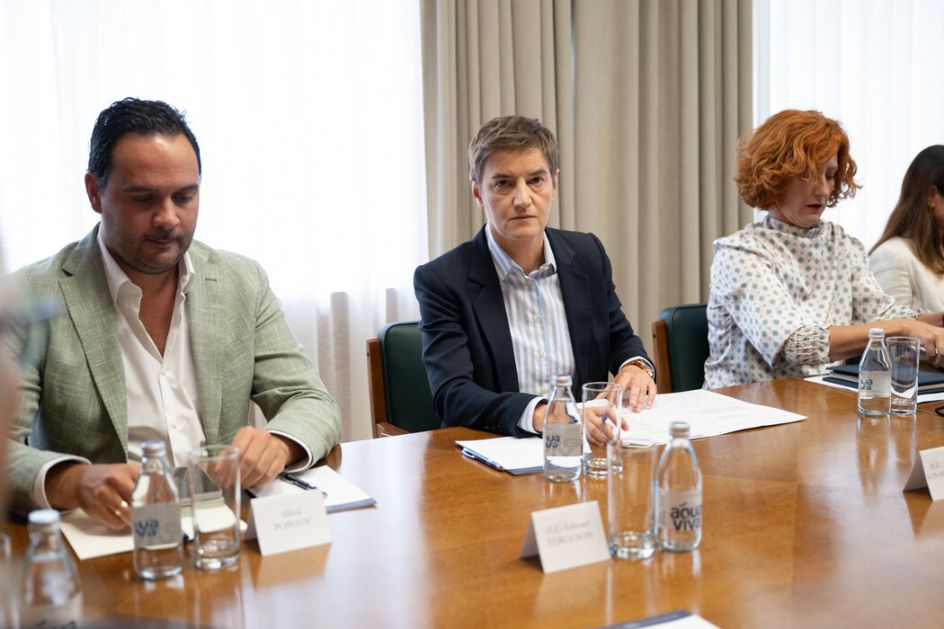 Brnabićeva sa šefom Delegacije EU i zemalja Kvinte: Nasilje udar na ustavni poredak