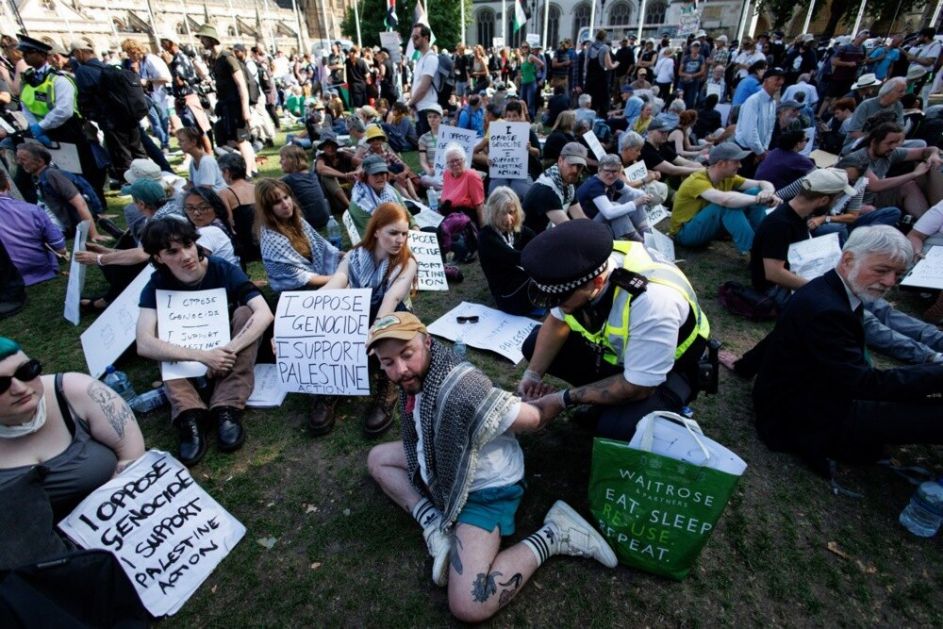 Broj uhapšenih na protestu Palestinske akcije u Londonu porastao na najmanje 350