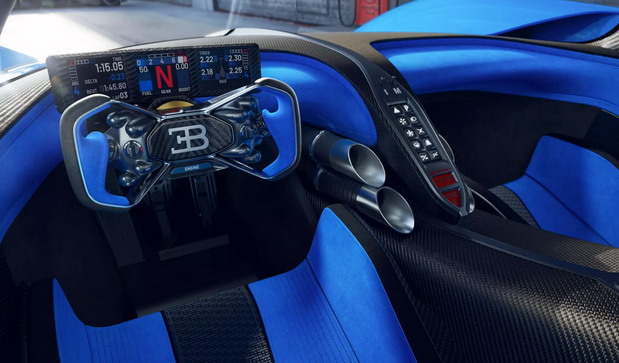 Bugatti Bolide: unutrašnjost