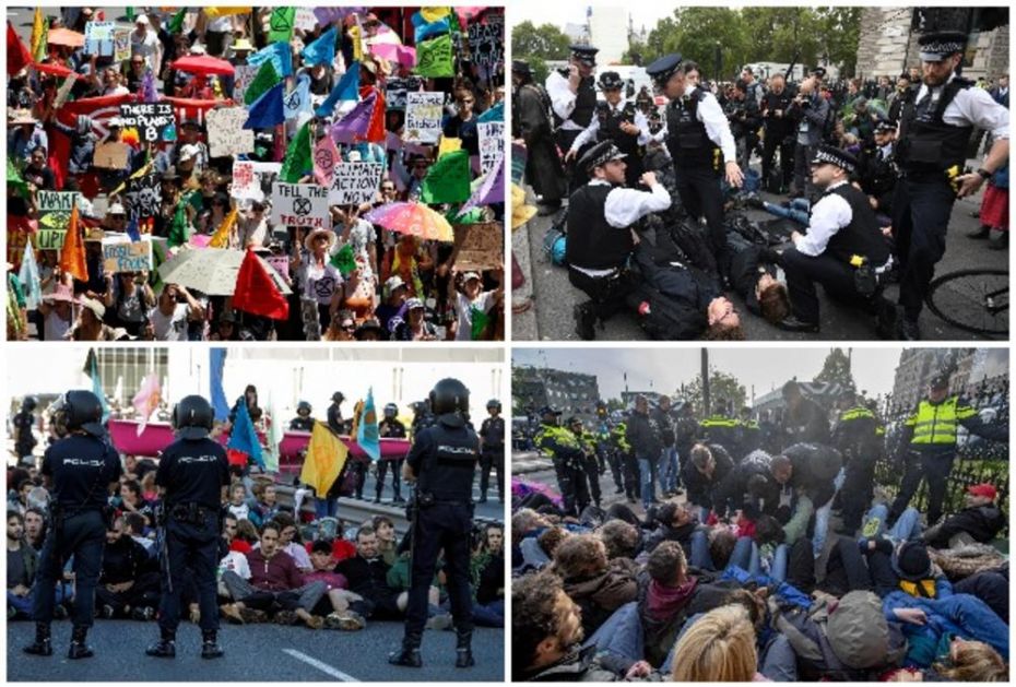 CEO SVET SE ZAPALIO I POBUNIO! Žestoki protesti klimatskih aktivista u Londonu, Amsterdamu i još 60 gradova sveta! U Berlinu kampuju Angeli Merkel ispod prozora! (VIDEO)