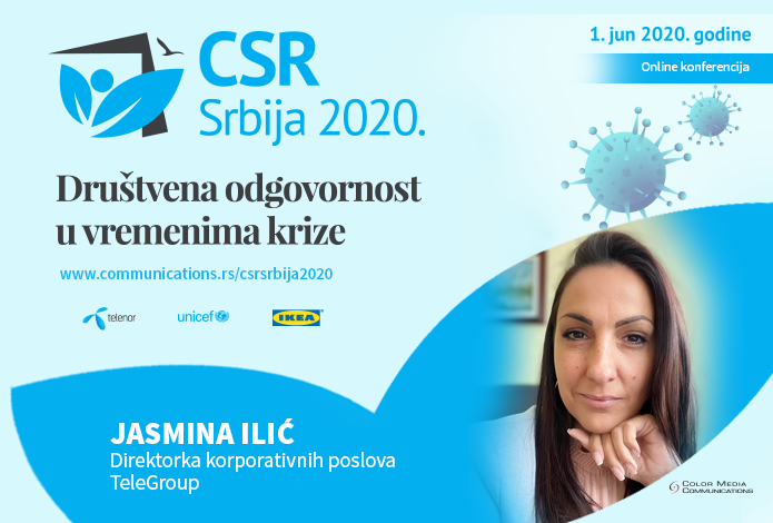 CSR SRBIJA 2020: Jasmina Ilić – U kriznim situacijama je posebno važno da svaki zaposleni oseća sigurnost