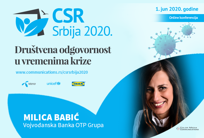 CSR SRBIJA 2020: Milica Babić – Zajedničko delovanje različitih društvenih aktera u kriznim vremenima daje najbolje rezultate
