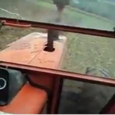 ČUDO U UŽICU! Ovakvog vozača traktora još niste videli! Pomaže čak i na njivi! (VIDEO)