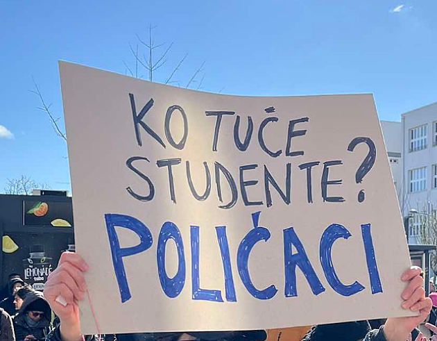 Četvorosatna blokada Bulevara cara Lazara kod Muzičke i Baletske škole