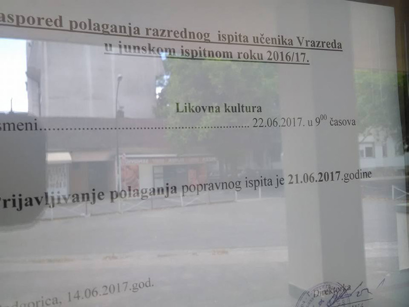 Crnogorac oborio osnovce, deca moraju sada na popravni iz LIKOVNOG! (FOTO)