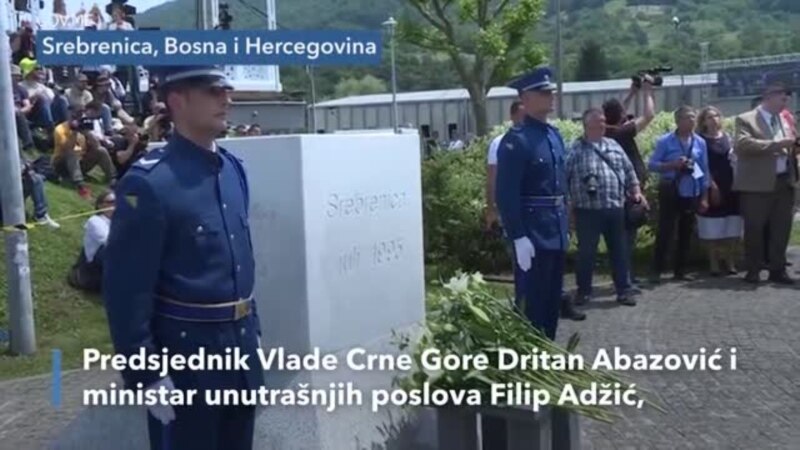 Crnogorski zvaničnici odali poštu žrtvama genocida u Srebrenici