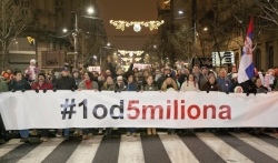 Čupić i Ivošević na protestu Jedan od pet miliona