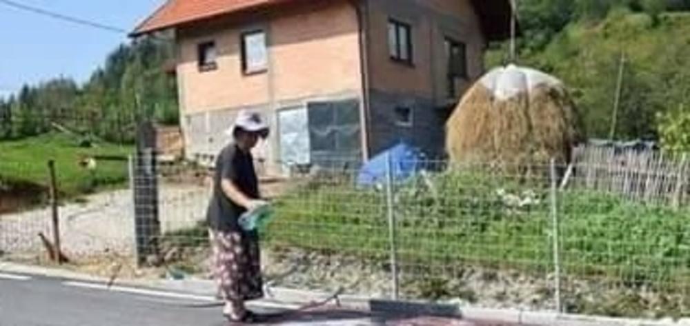 DA LI STE IKAD VIDELI OVAKO NEŠTO: Ova žena je našla jedinstven način za pranje tepiha, a sad se ceo Balkan smeje! (FOTO)