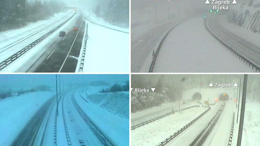 DALMACIJA ODSEČENA OD OSTATKA HRVATSKE: Orkanski vetar i snežni nanosi blokirali sve veće puteve