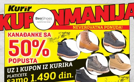 DANAS U KURIRU: Poklon kupon sa 50% popusta na zimsku obuću