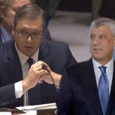 DETALJ SVIMA PROMAKAO! Evo kako su OSLOVILI Vučića i Tačija u UN: Kosovo nije država! Svi se smeju Albancima