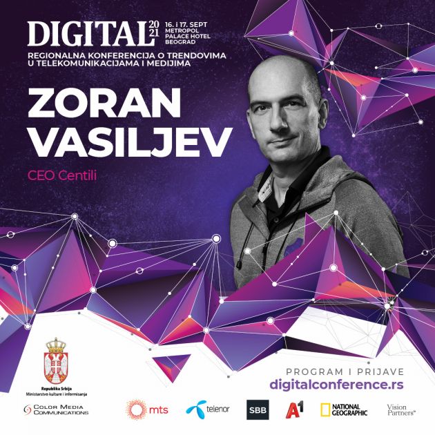 DIGITAL 2021: Zoran Vasiljev – Nove tehnologije pružaju mogućnosti da se osmisle novi, inovativni biznis modeli