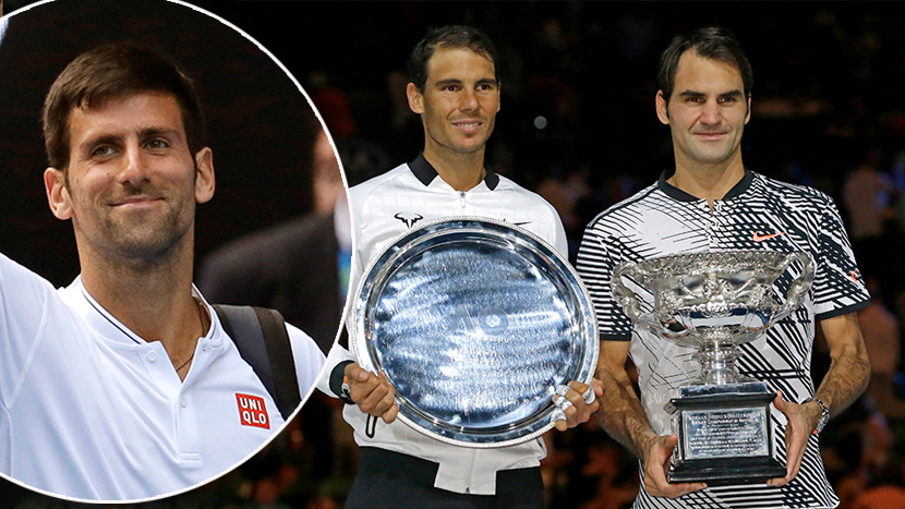 DJOKOVIC: I’m happy that Federer and Nadal are here!