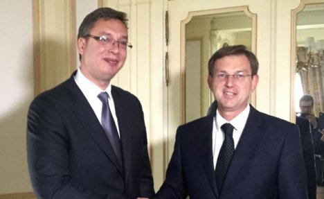 DOČEKAO GA VUČIĆ: Premijer Slovenije Cerar stigao u posetu Beogradu
