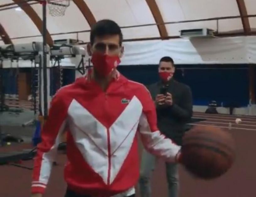 DONČIĆ PROTIV JOKIĆA U NOVAKOVOJ REŽIJI: Đokovićeve bravure sa košarkaškom loptom VIDEO
