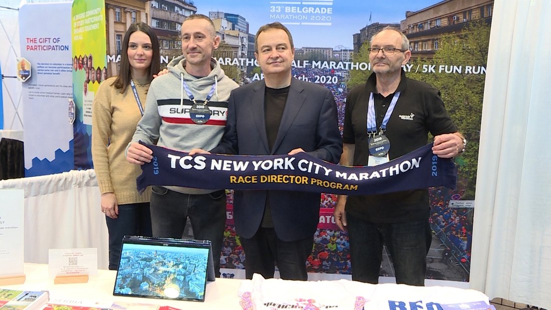 Dačić obišao štand Beogradskog maratona u Njujorku