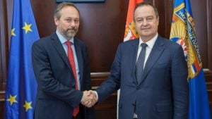 Dačić primio u oproštajnu posetu ambasadora EU u Srbiji Emanuela Žiofrea