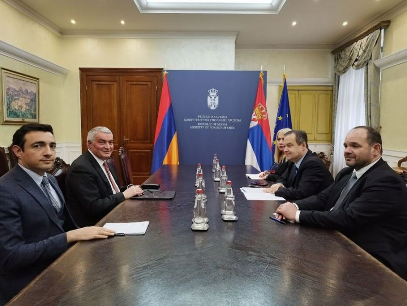 Dačić sa ambasadorom Jermenije o učvršćivanju prijateljskih bilateralnih odnosa