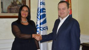 Dačić sa novom šeficom predstavništva UNHCR u Srbiji Frančeskom Boneli
