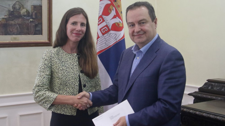 Dačić sa novom stalnom predstavnicom UNDP u Srbiji (FOTO)
