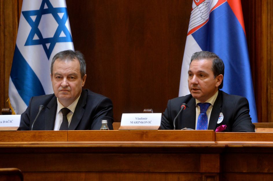 Dačić sa predsednikom parlamenta Izraela o Hanuki, Kosovu i Metohiji