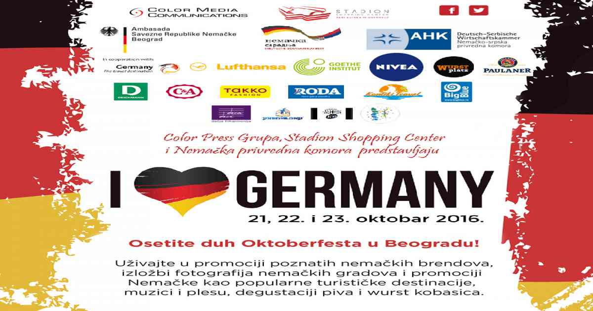 Dani Nemačke u Stadion šoping centru od 21. do 23. oktobra
