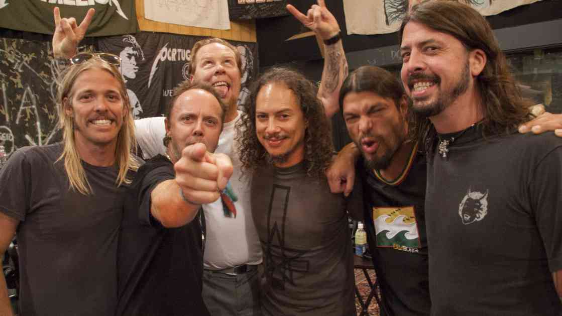 Dave Grohl, zvezda šutke na koncertu benda Metallica