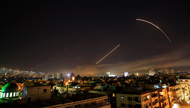 Dejstvo sirijske PVO tokom sinoćnjeg vazdušnog napada