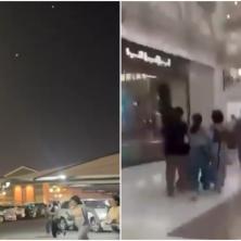Delovi raketa padaju po putevima i kućama, nastala opšta panika: Pogledajte STAMPEDO u tržnom centru u Dohi tokom napada (VIDEO)