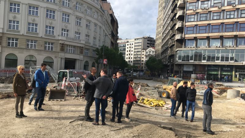 Deo opozicije ponovo blokirao radove u centru Beograda