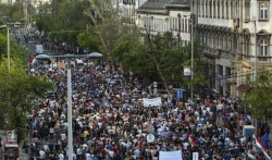 Desetine hiljada na antivladinom protestu u Budimpešti