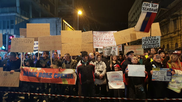 Deveti protest Jedan od pet miliona u Beogradu