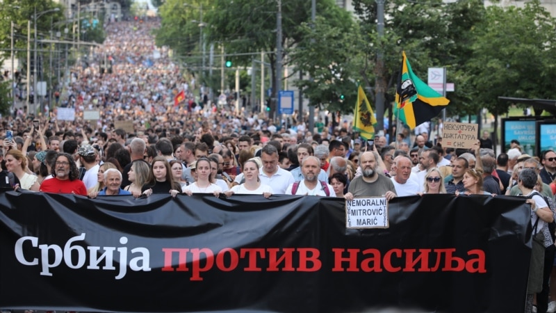 Deveti protest Srbija protiv nasilja u Beogradu i više gradova Srbije
