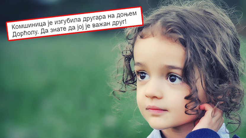 Devojčici nestala lutka, sad moli Beograđane da joj pomognu: Ona nije samo igračka, ona je prijatelj! (FOTO)