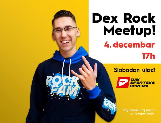 „Dex Rock Meet up“ 4. децембра у Биг шопинг центру